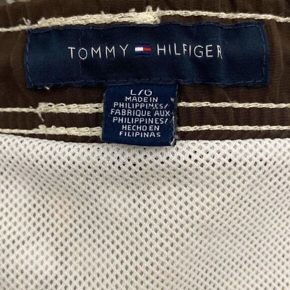 Tommy Hilfiger Men's Multicolor Floral Drawstring Mesh Lined Swim Trunk Large - Picture 9 of 12